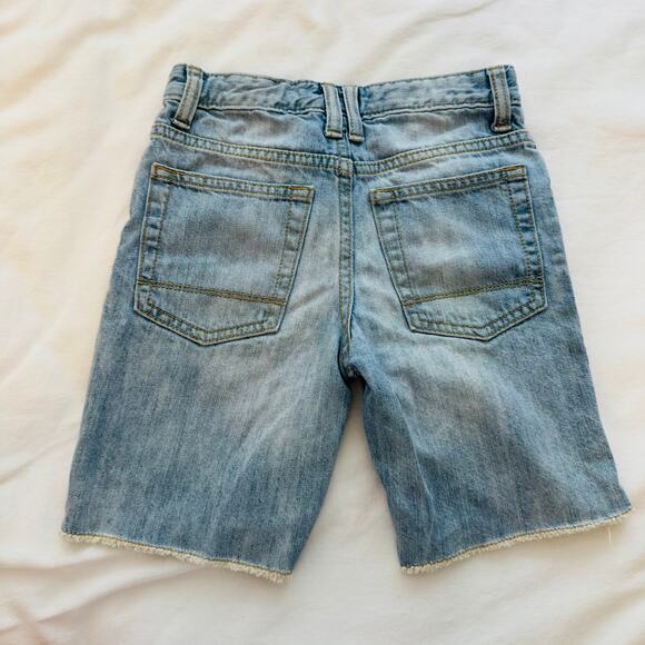 Cat & Jack Boys Shorts Bundle -Brown Khaki Chino & Light Distressed Denim Size 7 - Picture 7 of 10
